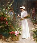 Picking Flowers by Victor Gabriel Gilbert